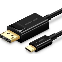 Cablu video MM139 Ugreen USB Type-C tata la DisplayPort tata, 1.5m, rezolutie maxima 4K UHD 3840 x 2160 la 60 Hz, Negru