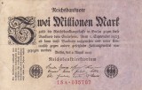 GERMANIA 2.000.000 marci 9 august 1923 VF!!!