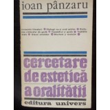 CERCETARE DE ESTETICA A ORALITATII - IOAN PANZARU