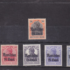 Lot ocupatia Germana in Romania . 6 TIMBRE MNH/ML