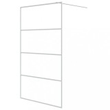 Cumpara ieftin Paravan dus walk-in, alb, 115x195 cm, sticla ESG transparenta