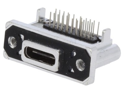 Conector USB C 90&amp;deg; IP67 Aurit 5A foto