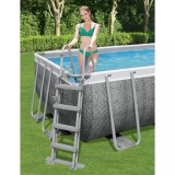 Bestway Scara de siguranta piscina cu 4 trepte Flowclear, 122 cm GartenMobel Dekor, vidaXL