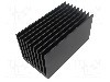 Radiator extrudat, aluminiu, 150mm x 80mm, neagra, FISCHER ELEKTRONIK - SK 655 150 SA