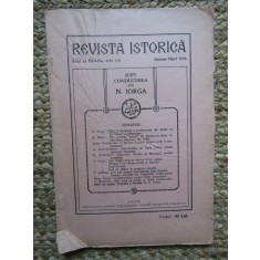 Revista Istorica, supt conducerea lui N. Iorga/ IANUARIE -MARTIE 1936