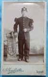 Fotografie tip CDV, Subofiter de infanterie din unitatile de garda franceze, inceput de secol XX