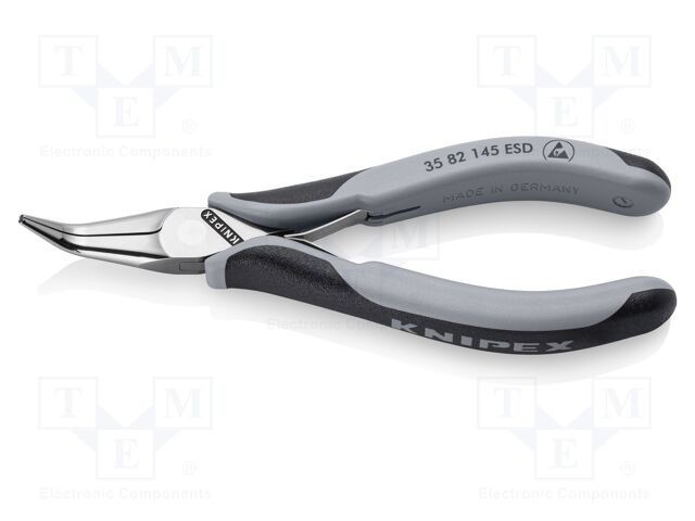 KNIPEX Pince curbă ESD pentru electronice 145mm
