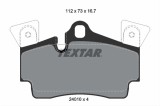 Set placute frana TEXTAR 2401001