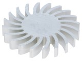Radiator LED 70mm din aluminiu, rezistenţă termică 2,28K/W