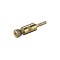 Mufa banana tata inel negru 4mm cu surub metal aurit Goobay