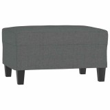 Taburet, gri inchis, 70x55x41 cm, material textil