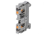 Conector șine 0,2-6mm2 gri push-in