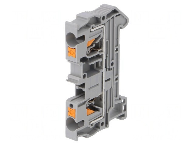 Conector șine 0,2-6mm2 gri push-in