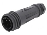 Conector Circular Mufă Tată 4 PIN Filet Exterior