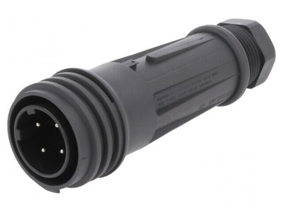 Conector Circular Mufă Tată 4 PIN Filet Exterior foto