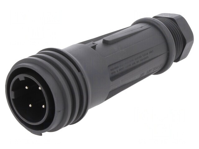 Conector Circular Mufă Tată 4 PIN Filet Exterior