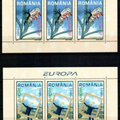Romania 2003, LP 1611 a, EUROPA 2003, blocuri de 3 marci, MNH! LP 150,00 lei