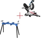 Fierastrau circular de masa culisant cu laser GRK 2534.1 BSL Gude 55258, 2000 W, O255 mm + Stand de lucru GUDE94713