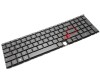 Tastatura HP Gri Envy 17M-CG iluminata layout US fara rama enter mic