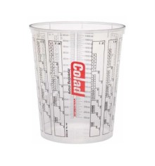 Cana vopsire gradate COLAD 2300ml, 50 buc. Pahar plastic amestec vopsitorie