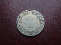 Moneda argint 5 Francs 1831, 25 gr, rara (cr24) foto