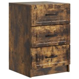vidaXL Dulap de noapte Stejar fumuriu 43 x 41 x 63,5 cm Lemn prelucrat 895710