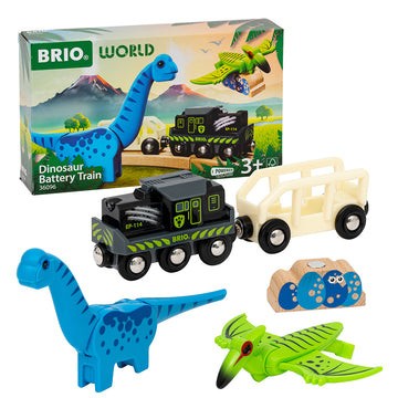 Trenulet cu baterii, aventura dinozaurilor BRIO, 3+ ani foto