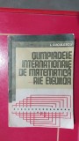 OLIMPIADELE INTERNATIONALE DE MATEMATICA ALE ELEVILOR CUCULESCU