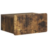 vidaXL Dulap de noapte suspendat Stejar fumuriu 49 x 34,5 x 24 cm 898285