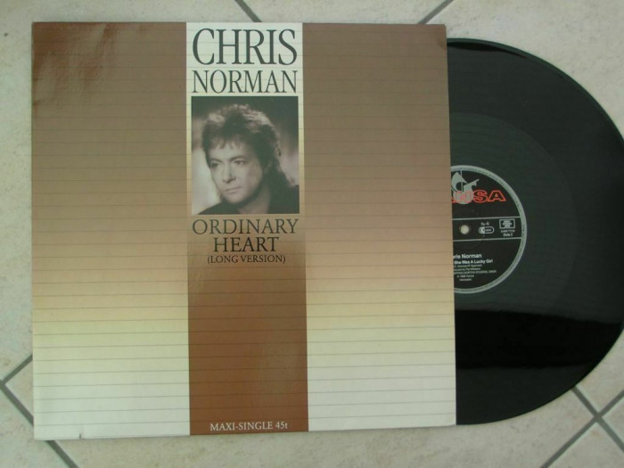 Chris Norman - Ordinary Heart 1988, Hansa disc vinil Maxi Single