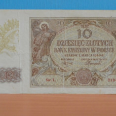 POLONIA - 1940 - 10 ZLOTYCH - VF.