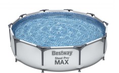 Piscina Bestway PRO MAX Familie Copii Rotunda Gradina Cadru Metal 305 x 76cm + LIVRARE GRATUITA