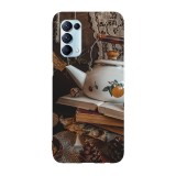Husa compatibila cu Oppo A76 model Retro tea cup, Silicon, TPU, Viceversa, Transparent, Carcasa