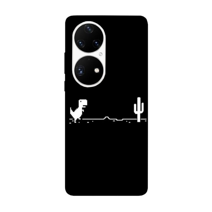 Husa compatibila cu Huawei P50 model Run for your life, Silicon, TPU, Viceversa