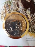 Moneda 100 Shillingi 1986 Tanzania UNC Plic numismatic / filatelic
