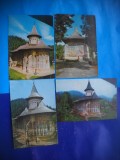 HOPCT LOT 2869 BISERICA VORONET -JUD SUCEAVA- 4 CARTI POSTALE-CIRCULATE