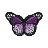 Aplicatie termoadeziva brodata Crisalida, 48 x 70 mm, fluture Mov