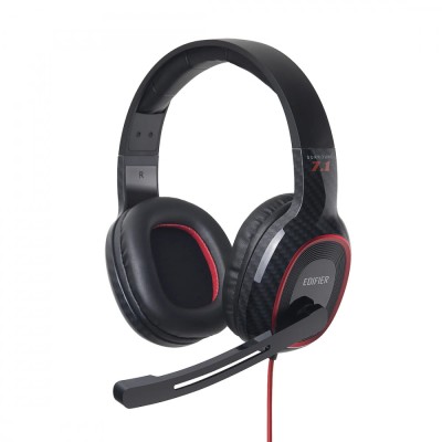 CASTI Edifier, cu fir, gaming, utilizare multimedia, microfon pe casca, detasabil, conectare prin USB 2.0, LED RGB, dual mode, negru, &amp;quot;G20-BK&amp;quot;, (timbr foto