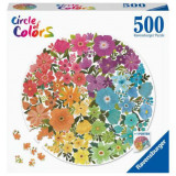 PUZZLE CERC FLORI, 500 PIESE, Ravensburger