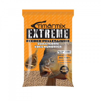 Timar - Pelete pentru momit Extreme Pellet&amp;amp;Juice Porumb dulce 800g+150ml foto