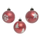 Glob decorativ - Baublee Sugar Finish - Snowflake, Star, Tree - mai multe modele | Kaemingk