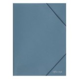 Mapă din plastic cu elastic, Bleu Denim, 24x33 cm, CMCLASS