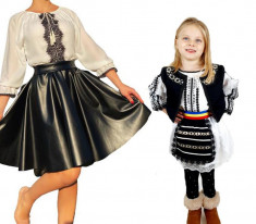 Set rochii Mama si Fiica , 73 Rochie cu motive traditionale si Costumas fetita foto
