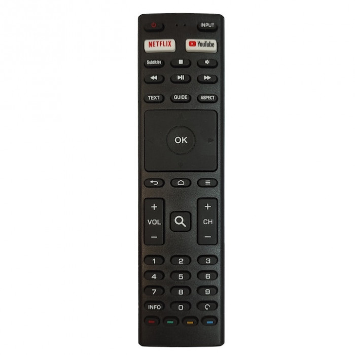 Telecomanda compatibila cu televizoarele Allview LCD, LED elSales ELS-ALLV2, negru