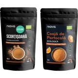 Pachet Scortisoara Ceylon Pulbere Ecologica/Bio 60g + Coaja de Portocala Macinata fara Gluten Ecologica/Bio 50g