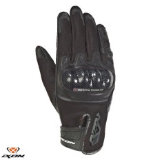 Manusi barbati pentru scuter - motocicleta Roadster vara piele/textil Ixon model RS Rise Air MS culoare: negru &ndash; degete tactile 3XL (13/14)