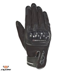 Manusi barbati pentru scuter - motocicleta Roadster vara piele/textil Ixon model RS Rise Air MS culoare: negru &ndash; degete tactile XL (10/11)