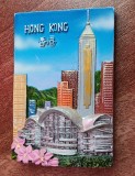 D4 - Magnet frigider - tematica turism - Hong Kong 2