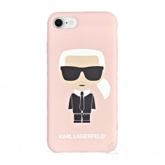 Husa Fashion iPhone 7/8/SE 2 Ikonik Karl Lagerfeld Roz foto