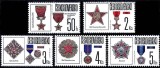 Cehoslovacia 1987 - Medalii si decoratii, serie neuzata